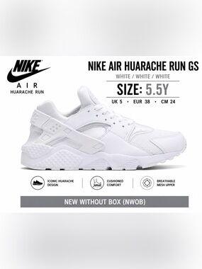 Nike Air Huarache White 5.5Y